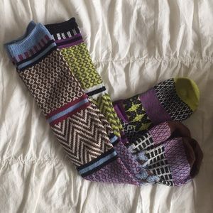 Over the knee colorful socks